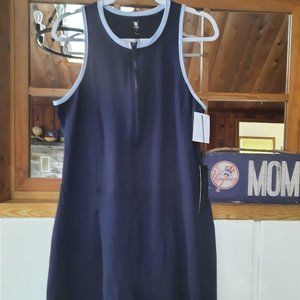 Sierra Designs Women's Navy Blue Zip Up Romper NWT Sz L